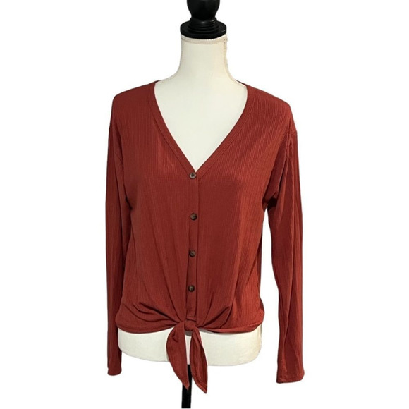 Caution to the Wind size L EUC tie front top - Picture 1 of 7